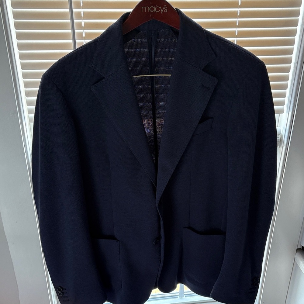 Luigi Fusaro Italian made Navy sports jacket